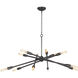 Cobra 12 Light 43 inch Oil Rubbed Bronze Chandelier Ceiling Light, Large