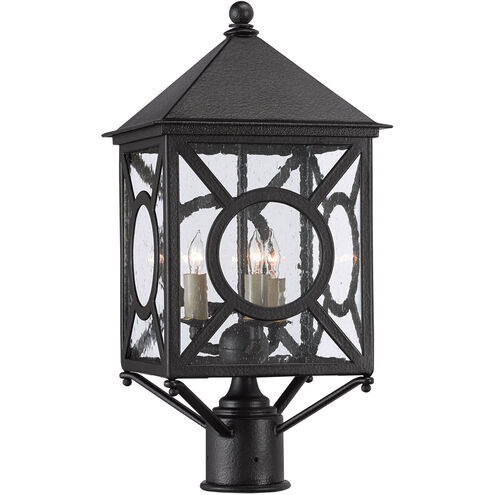 Ripley 3 Light 21 inch Midnight Outdoor Post Light, Small