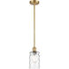 Ballston Candor LED 4.75 inch Satin Gold Pendant Ceiling Light, Ballston