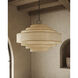 Maura 6 Light 30 inch Satin Black Chandelier Ceiling Light