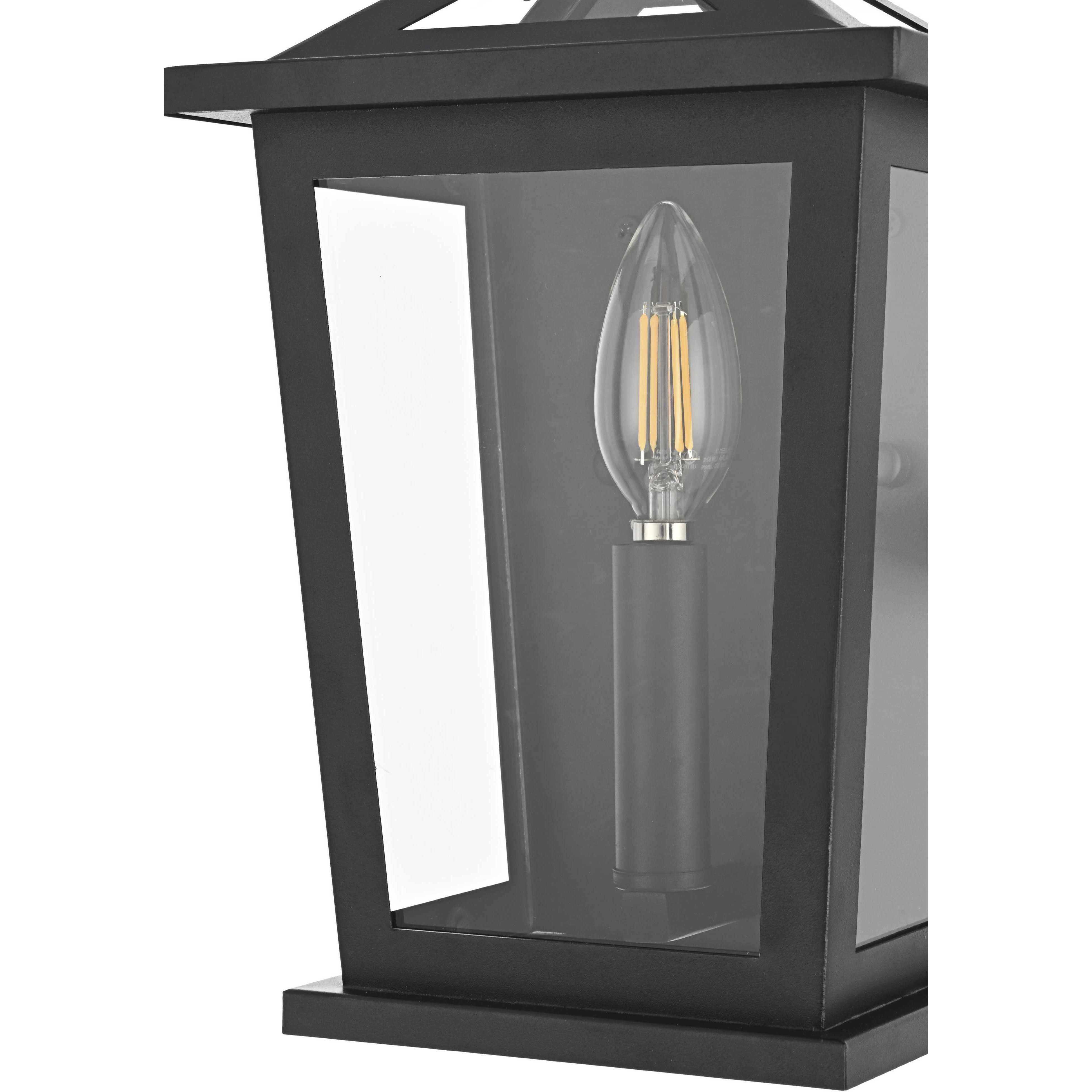 Richmond 1 Light 12 inch Black Outdoor Wall Sconce