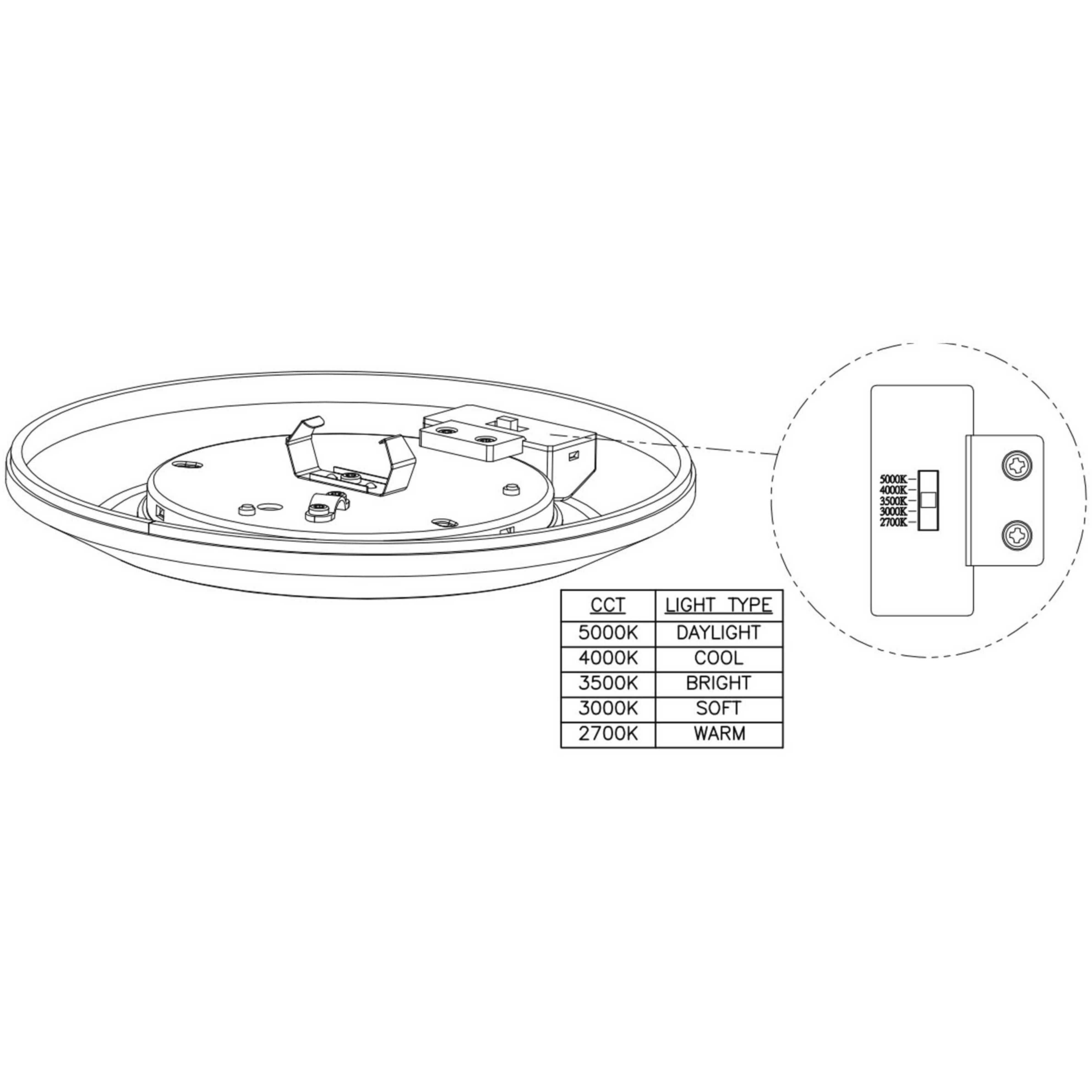 Intrinsic LED 7.5 inch Satin White LED Surface Mount Ceiling Light, Progress LED