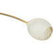 Artemis 2 Light 46.75 inch Natural Brass Pendant Ceiling Light in Alabaster Glass