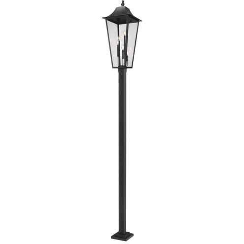 Gannon 5 Light 132.75 inch Black Outdoor Post Mounted Fixture in G9