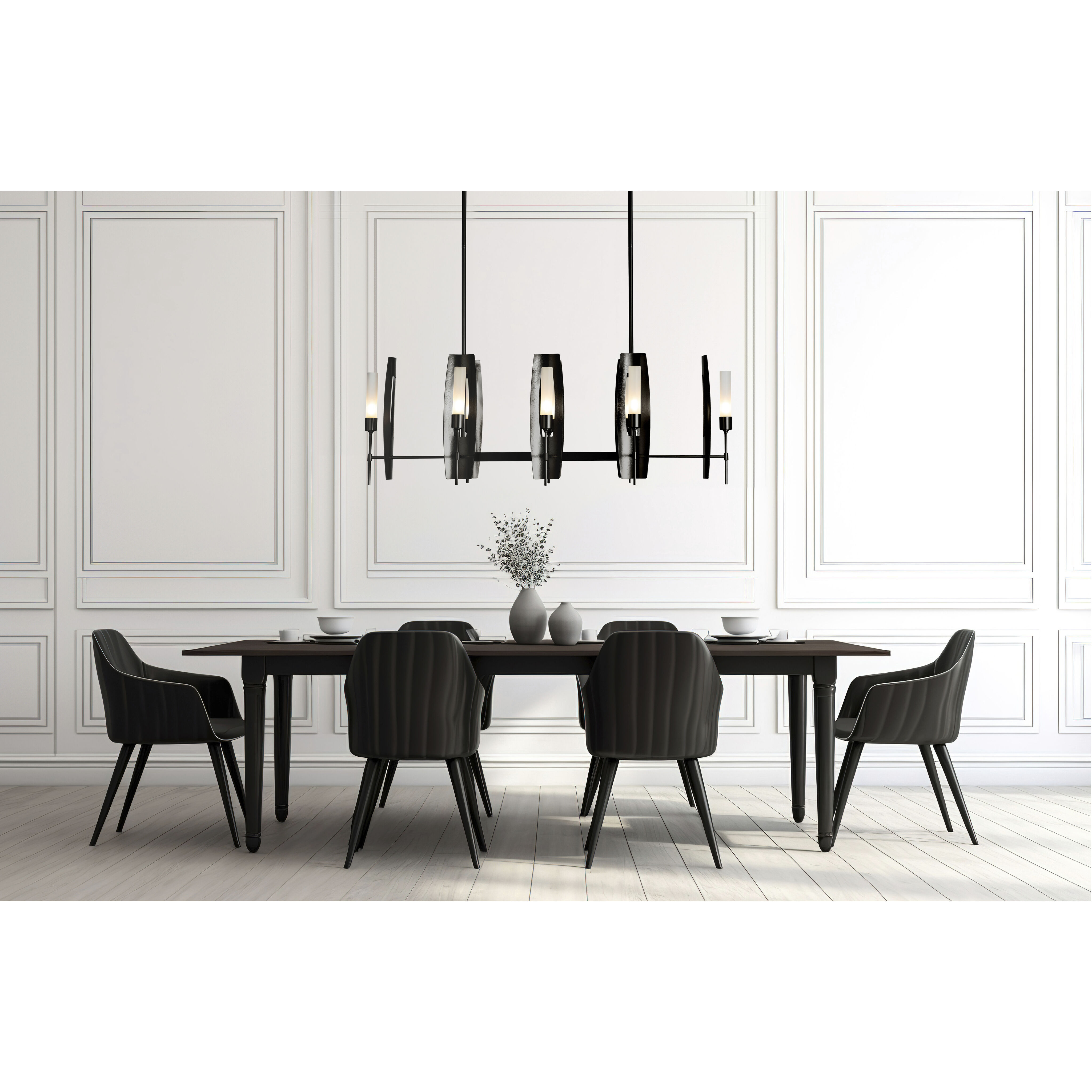 Passage 8 Light 52.1 inch Ink Pendant Ceiling Light in Clear