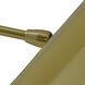 Classic Traditional 80 watt 14 inch Polished Brass Picture Light Wall Light