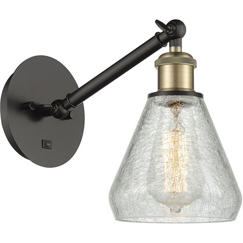 Ballston Conesus 1 Light 6 inch Black Antique Brass Sconce Wall Light