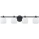 Valentina 4 Light 30 inch Matte Black Vanity Light Wall Light