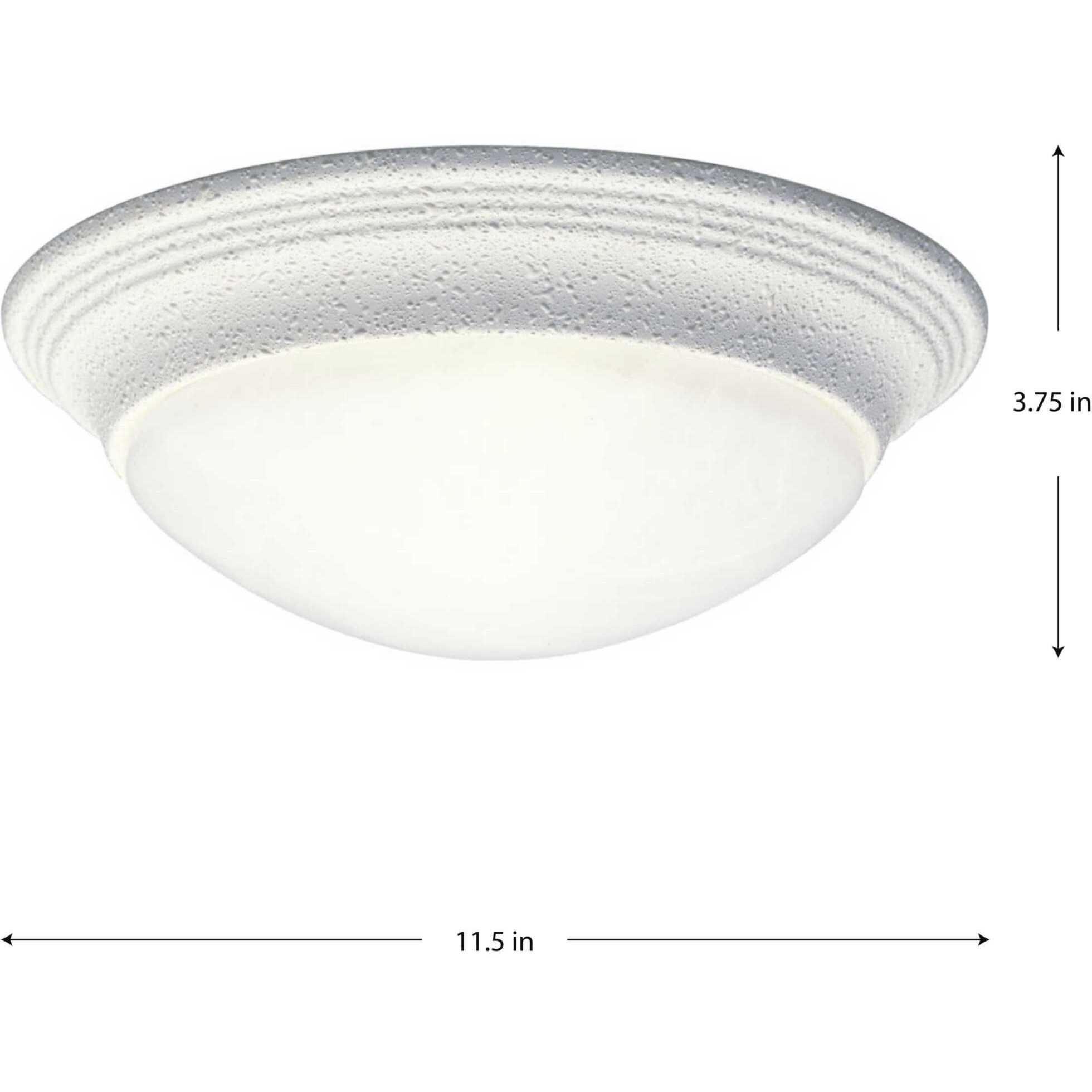Alabaster Glass 1 Light 11.5 inch White Flush Mount Ceiling Light