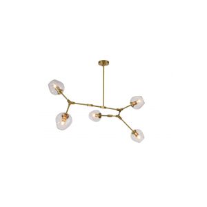 Canada 5 Light 24 inch Brass Chandelier Ceiling Light