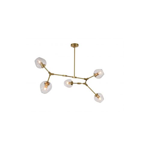 Canada 5 Light 24 inch Brass Chandelier Ceiling Light