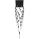 Original Glacier Avenue LED 36 inch Black Multi Port Pendant Ceiling Light in Bubbled