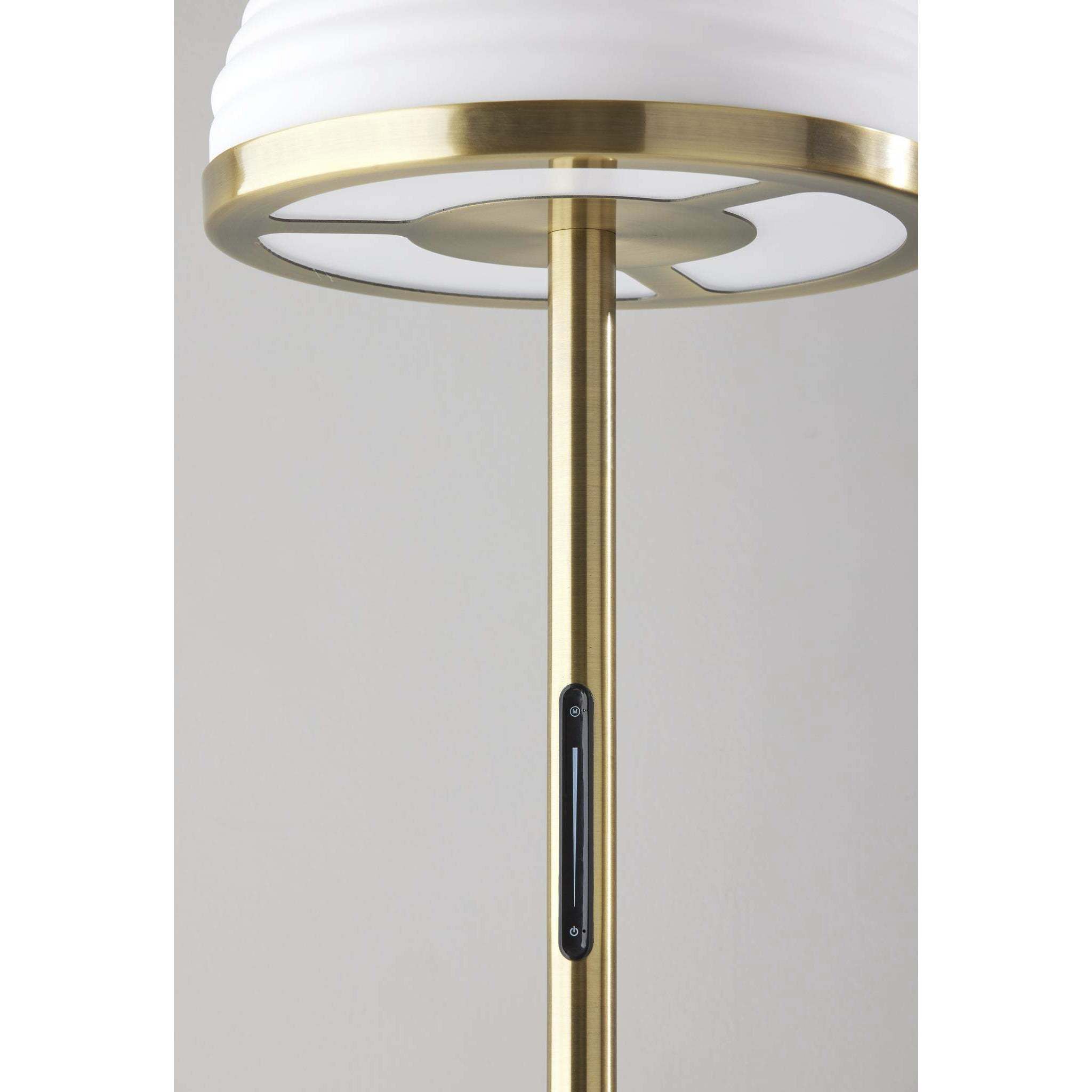 Juliana 58 inch 18.00 watt Antique Brass Floor Lamp Portable Light