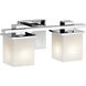 Tully 2 Light 15 inch Chrome Wall Mt Bath 2 Arm Wall Light