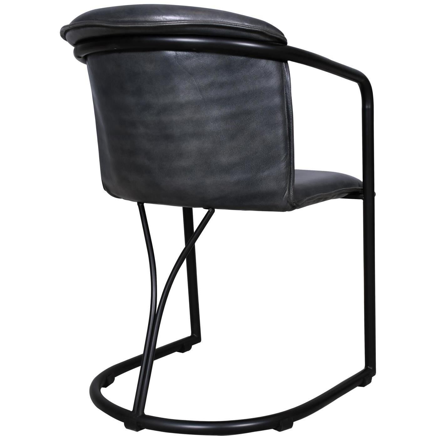 Lorenzo Black and Gray Chair