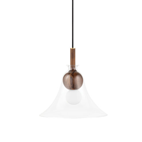 Dani LED 14 inch Aged Brass Pendant Ceiling Light