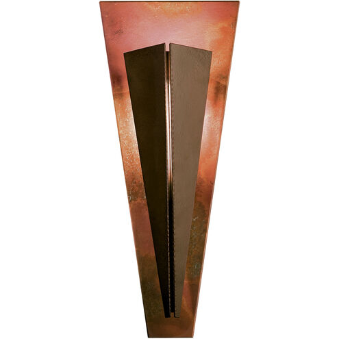 Tapered Angle 1 Light 9 inch Sterling/Copper ADA Sconce Wall Light