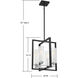 Redmond 4 Light 14 inch Matte Black/Polished Chrome Foyer Light Ceiling Light