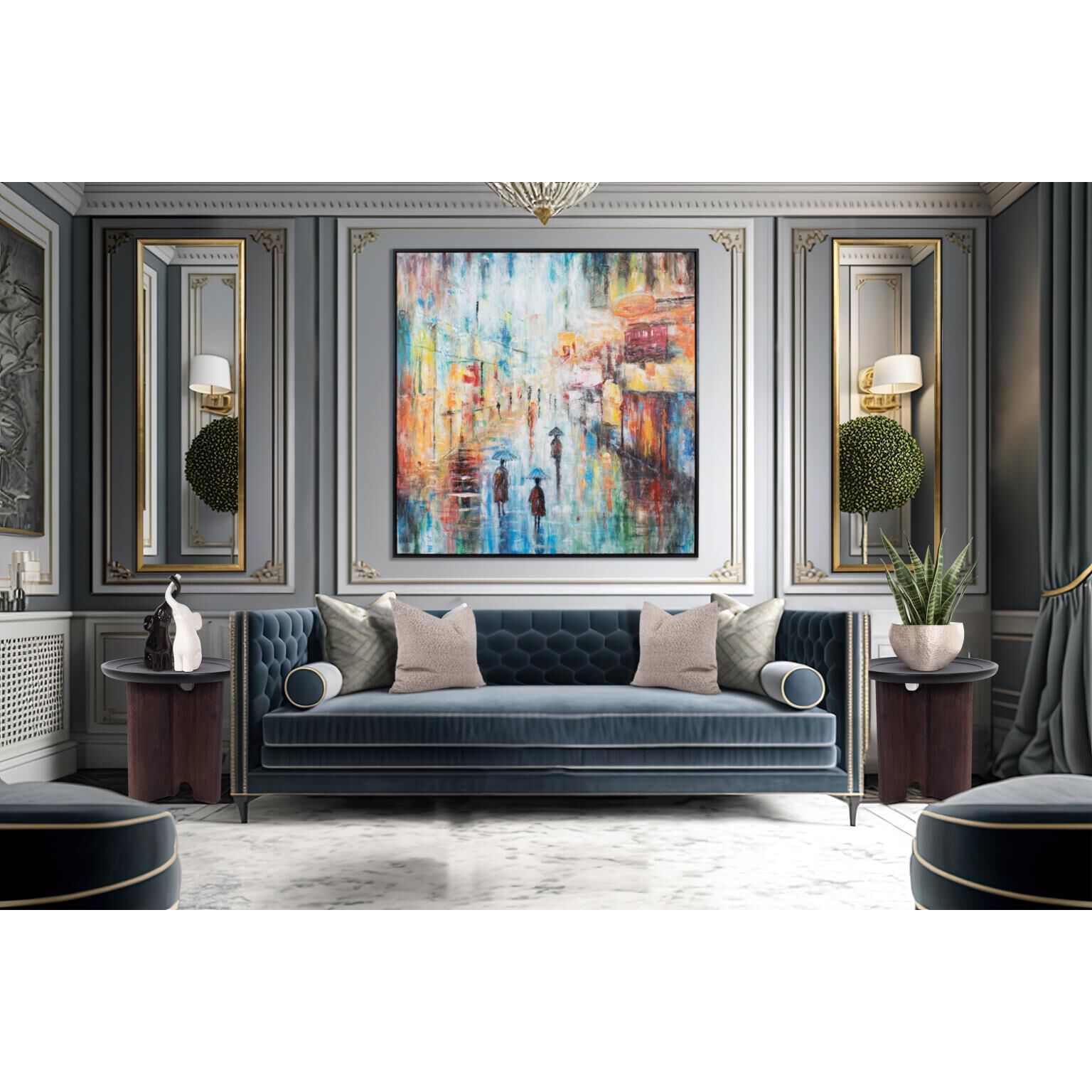 Bollack 24 X 23.75 inch Brown and Black Side Table