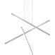 Vega LED 0.75 inch Brushed Nickel Multi Pendant Ceiling Light
