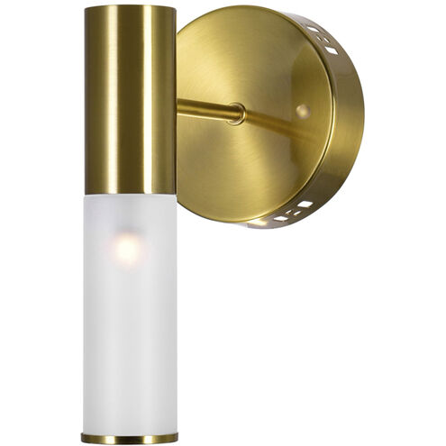 Pipes LED 5 inch Brass Wall Sconce Wall Light