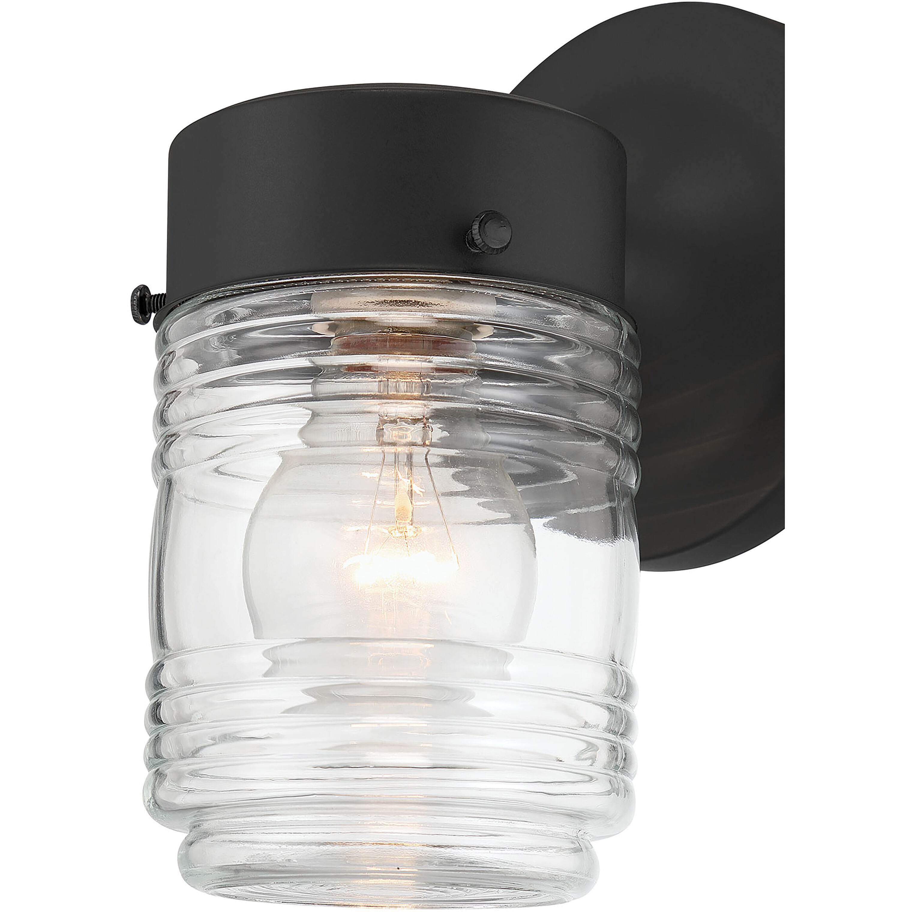 Bravyn 1 Light 7.5 inch Powder Coated Black Outdoor Wall Sconce