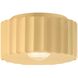 Radiance 1 Light 10 inch Muted Yellow Flush Mount Ceiling Light