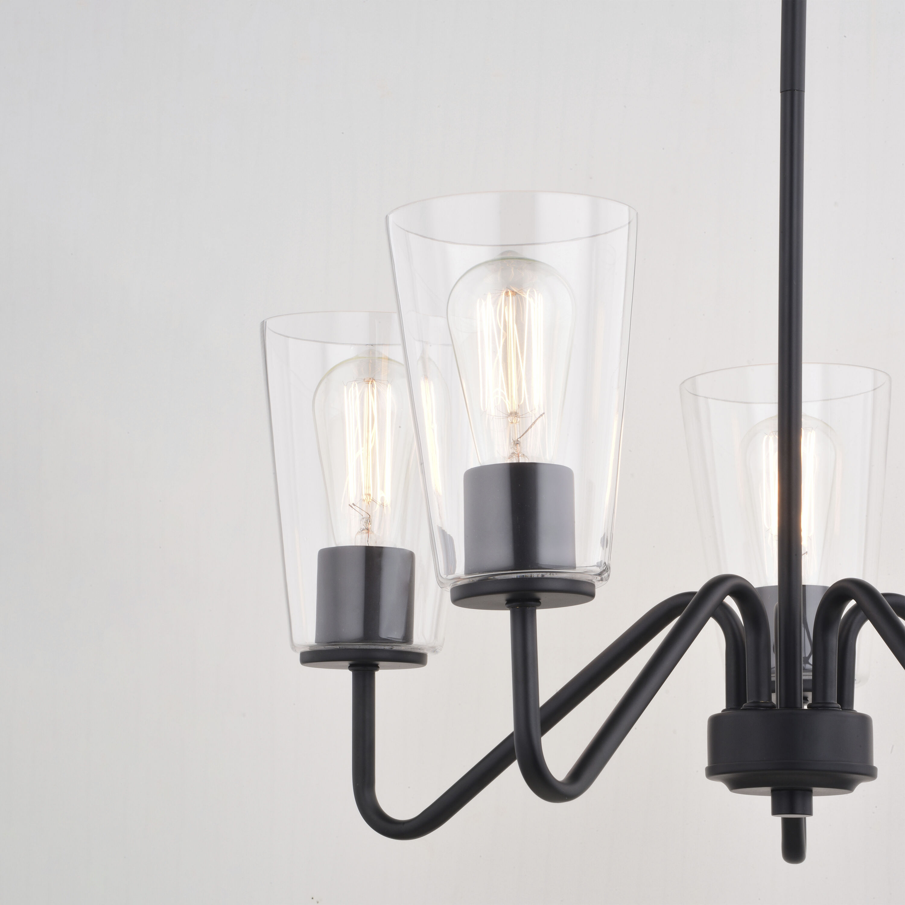 Beverly LED 23 inch Matte Black Chandelier Ceiling Light