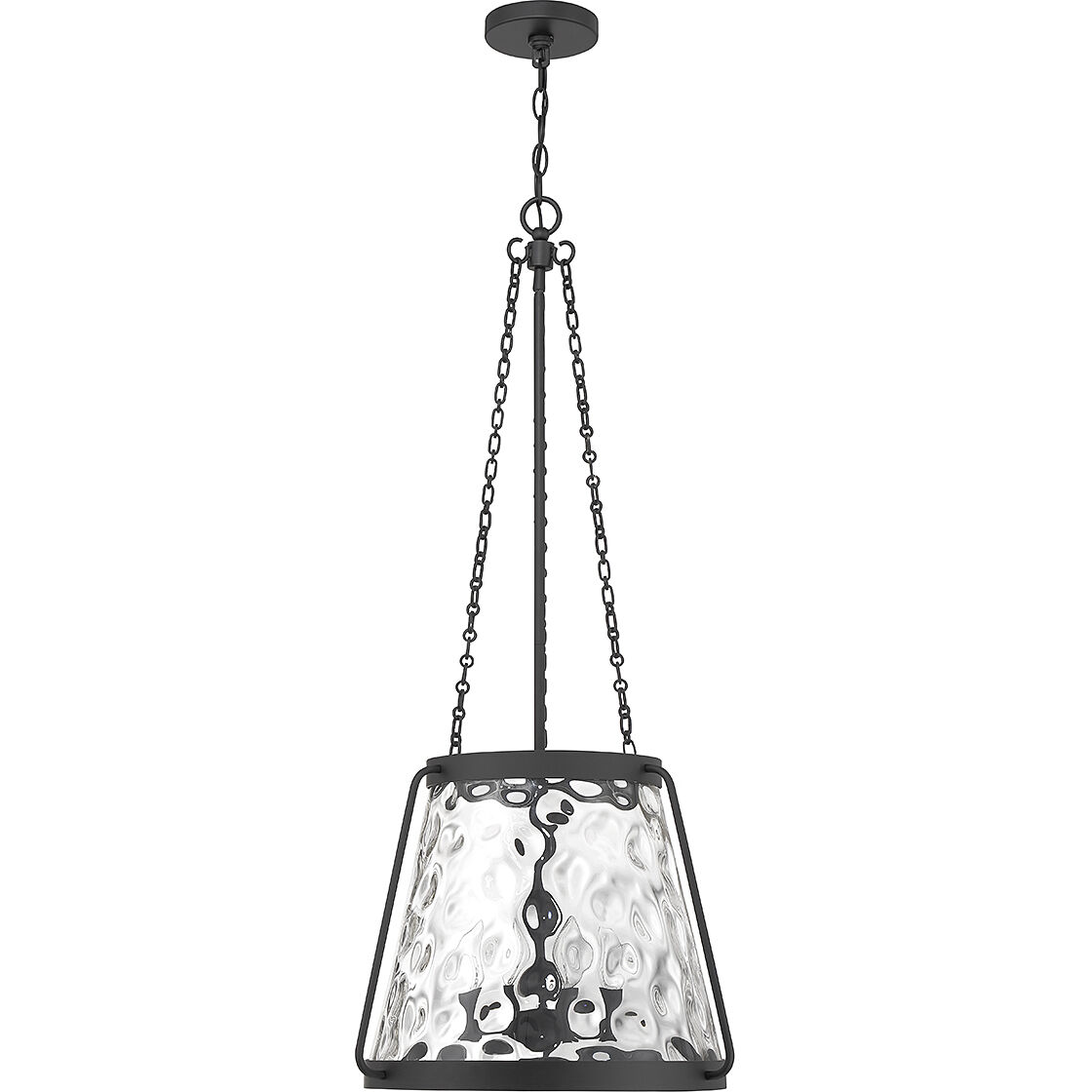 Crawford 4 Light 18 inch Matte Black Pendant Ceiling Light