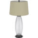 Mansfield 31.63 inch 100.00 watt Iron Grey and Patterned Glass Table Lamp Portable Light