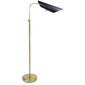 Vest 60.5 inch 60 watt Blackened Brass and Natural Brass Floor Lamp Portable Light