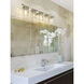 Archer 5 Light 38 inch Polished Nickel Vanity Wall Light