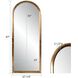 Tirtoff 78.5 X 30.5 inch Gold Leaf Mirror