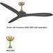 Vapor 60 inch Coal with Toned Koa Blades Ceiling Fan in Coal/Toned Koa