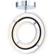 Trilogy LED 15 inch Polished Nickel Semi-Flush Mount Ceiling Light