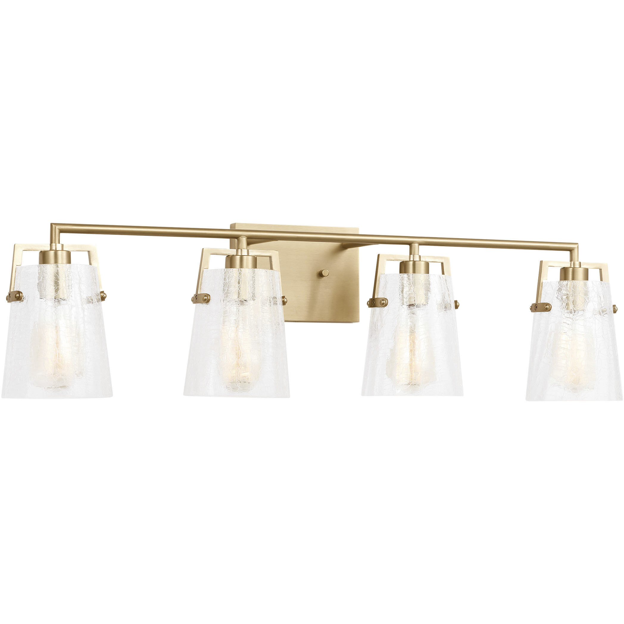 Drew & Jonathan Crofton 4 Light 33.38 inch Chrome Vanity Light Wall Light