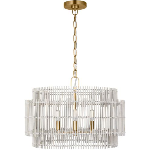 ED Ellen DeGeneres Elio 4 Light 23 inch Burnished Brass Hanging Shade Ceiling Light
