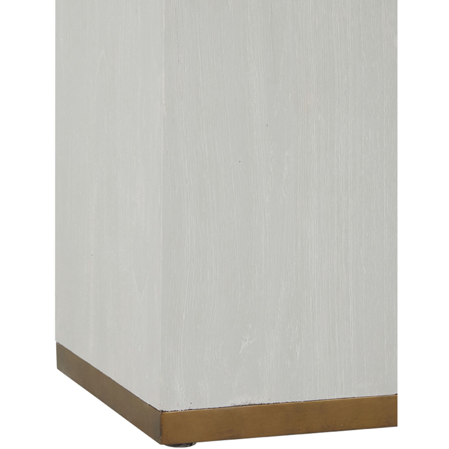 Norris Occasional Table in Cerused White / Stained Gold