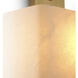 Melbourne 1 Light 9.84 inch Antique Brass and Alabaster Wall Lamp Wall Light