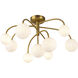 Alora Mood Fiona 9 Light 32.75 inch Brushed Gold Flush Mount Ceiling Light