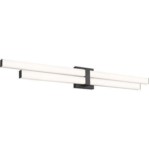 Zane LED 40 inch Matte Black Vanity Wall Light