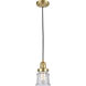 Franklin Restoration Canton 1 Light 6 inch Satin Gold Mini Pendant Ceiling Light in Incandescent, Seedy, Franklin Restoration