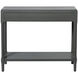 Samantha 35.5 X 13 inch Carbon Gray and Antique Gold Console Table