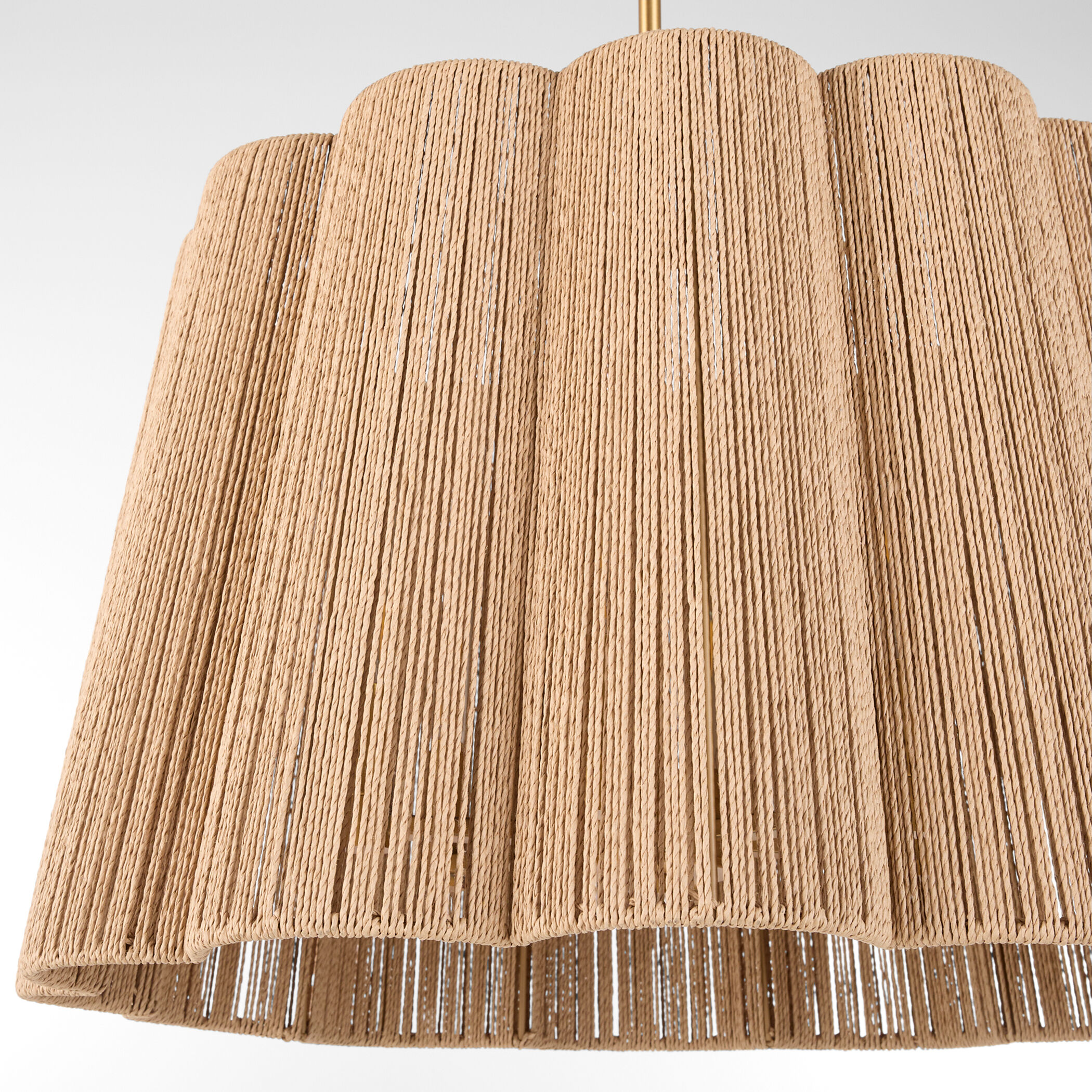 Anton 6 Light 26 inch Brushed Brass Pendant Ceiling Light