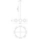 Alonso LED 37.25 inch Vintage Brass Chandelier Ceiling Light