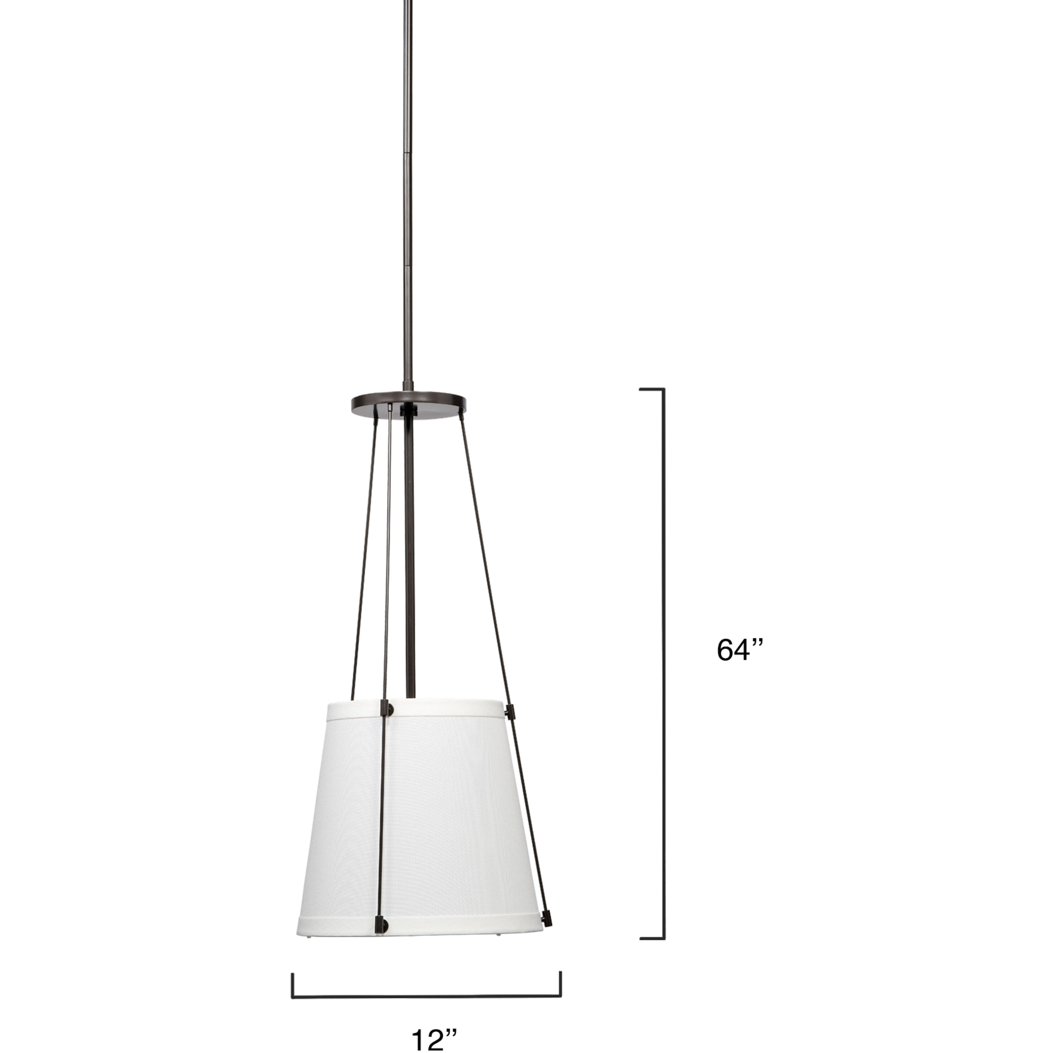 California 1 Light 12 inch Bronze Pendant Ceiling Light