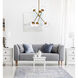 Axl 6 Light 24 inch Brass Pendant Ceiling Light