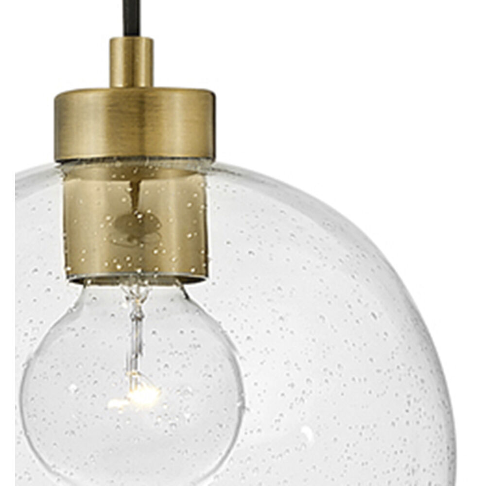 Rumi LED 9 inch Lacquered Brass Pendant Ceiling Light