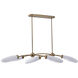 Crest Island Light Ceiling Light in Winter Brass