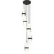 Cayden 5 Light 12 inch Matte Black Chandelier Ceiling Light